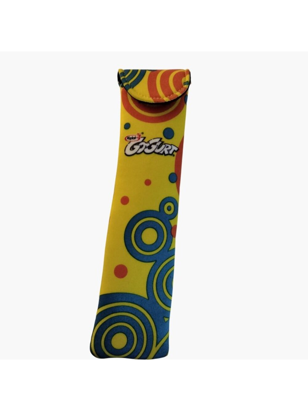 Go Gurt Insulated Tube Holder Sleeve Yellow Colorful Print School Lunch 2011